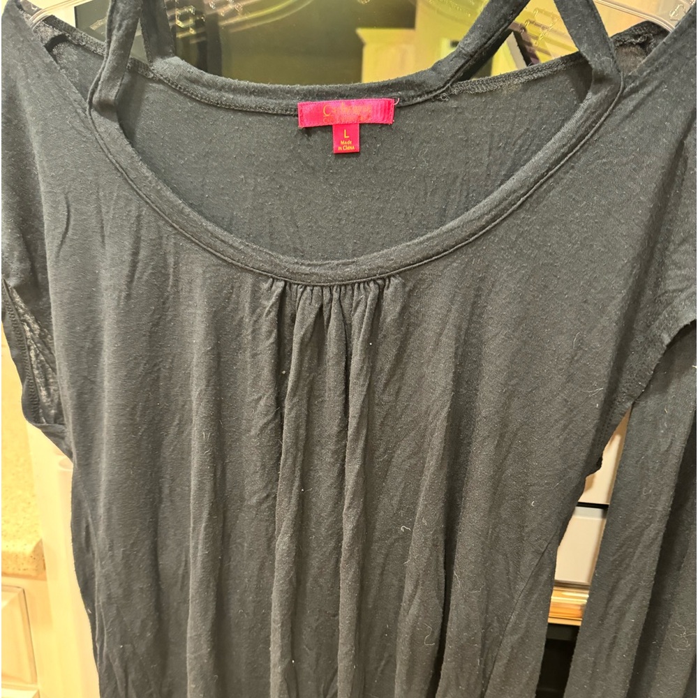 Catherine Malandrino Black Capri Pajama Set - Picture 4 of 10